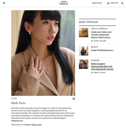 Credit to source: Vogue Retail: Jewellery September Issue, Influencer: Kennie and Photographer: Imogen Smith