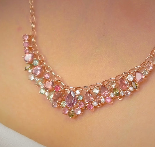 Rosé Garden Tourmaline Necklace